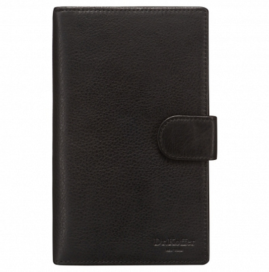 Портмоне Dr.Koffer из натуральной кожи черное