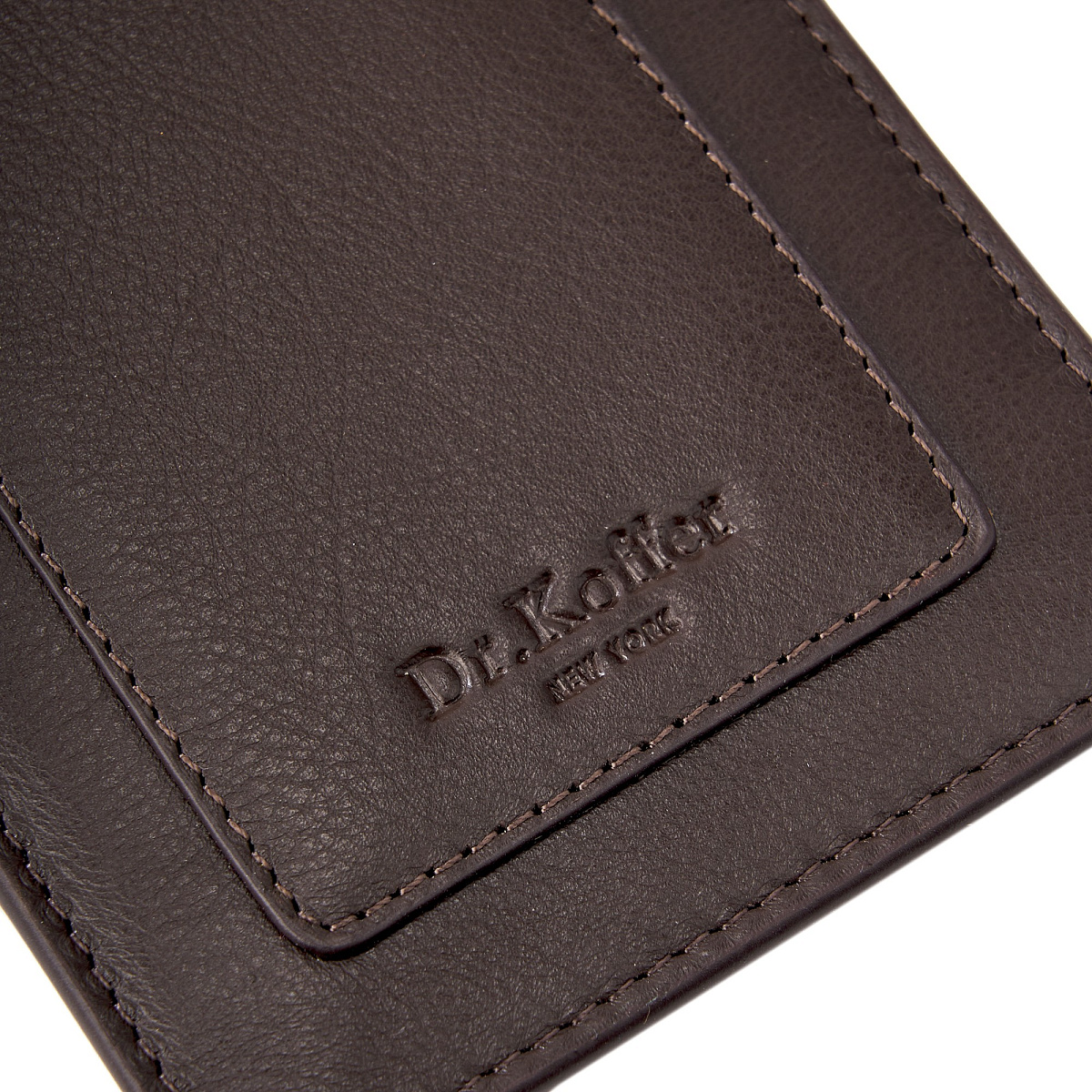 Кредитница Dr.Koffer из натуральной кожи коричневая