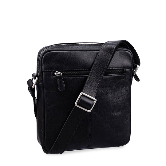 Сумка через плечо Dr.Koffer из натуральной кожи черная