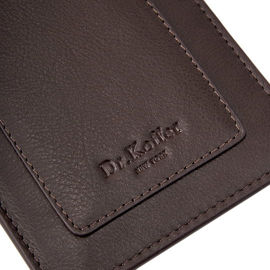 Кредитница Dr.Koffer из натуральной кожи коричневая