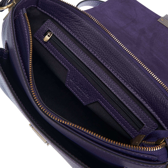 Женская сумка Dr. Koffer из натуральной кожи фиолетовая