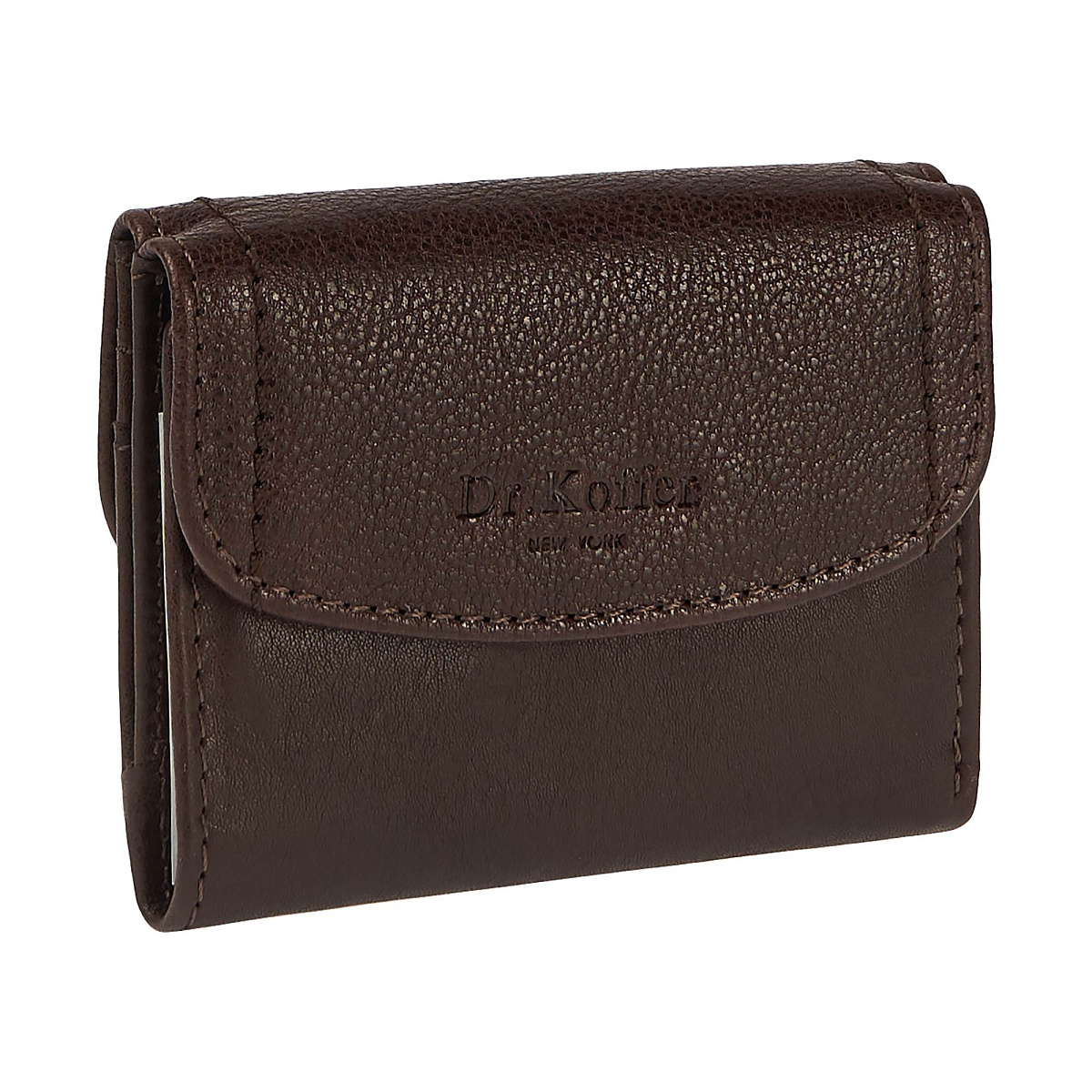 Портмоне Dr.Koffer из натуральной кожи коричневое