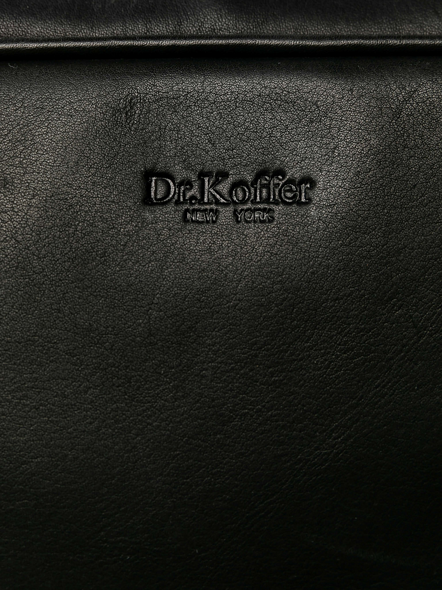 Рюкзак Dr.Koffer из натуральной кожи черный