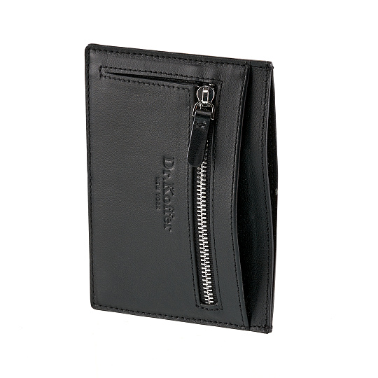 Кошелек Dr.Koffer из натуральной кожи черный