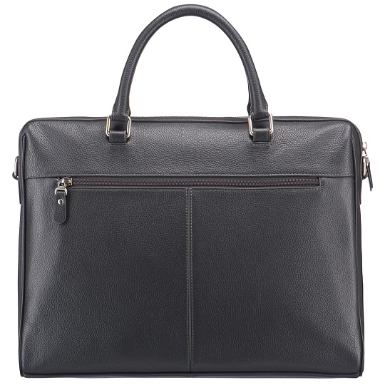 Деловая сумка Dr.Koffer из натуральной кожи серая