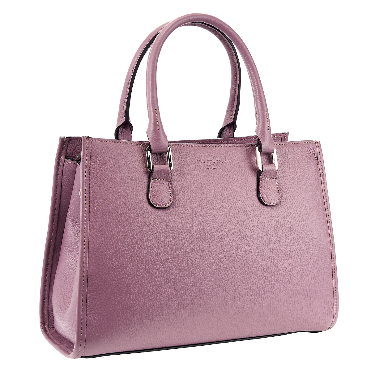 Женская сумка Dr. Koffer из натуральной кожи розовая