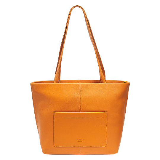 Женская сумка Dr.Koffer из натуральной кожи желтая