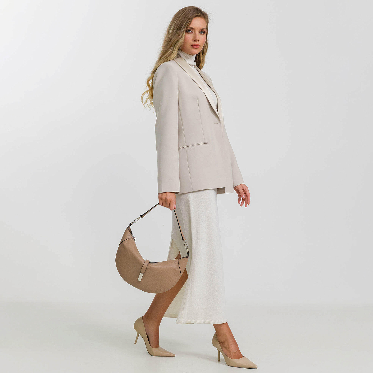 Женская сумка Dr. Koffer из натуральной кожи коричневая