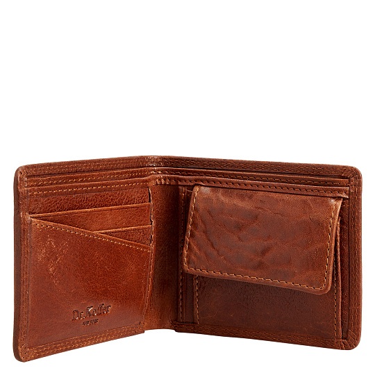 Портмоне Dr.Koffer из натуральной кожи светло-коричневое