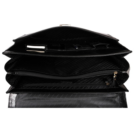 Вместительный портфель с бизнес-блоком и папкой для ноутбука Dr.Koffer P402431-59-04