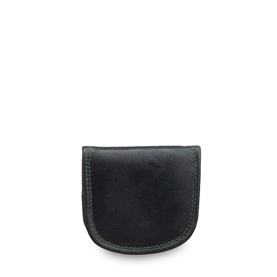 Монетница Dr.Koffer из натуральной кожи зеленая