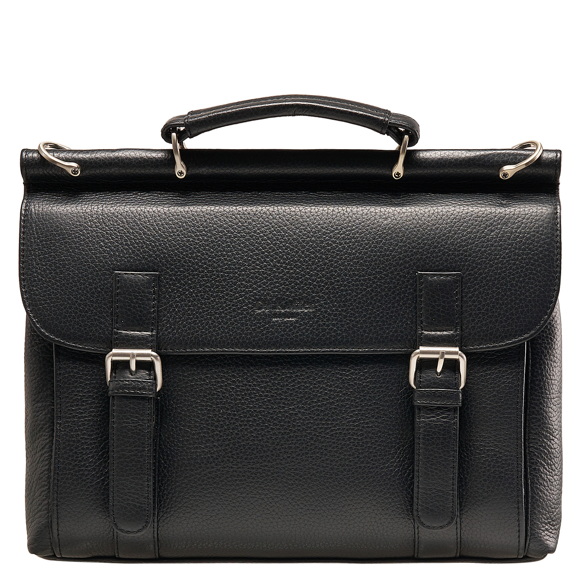 Портфель Dr.Koffer из натуральной кожи черный
