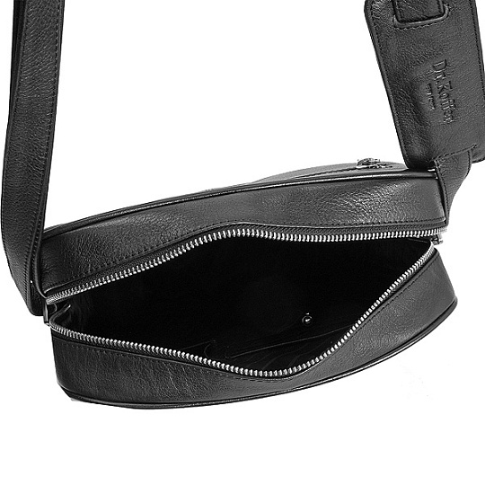 Сумка через плечо Dr.Koffer из натуральной кожи черная