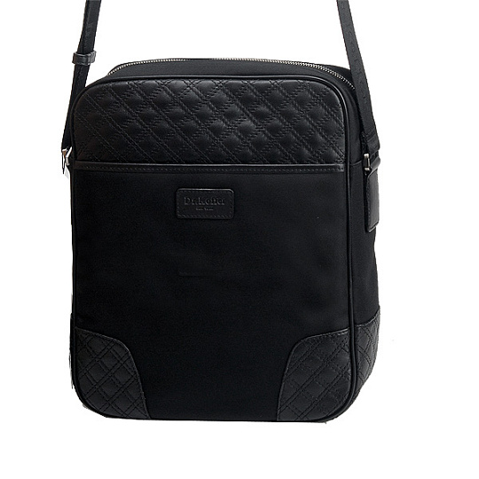 Сумка через плечо Dr.Koffer из натуральной кожи черная