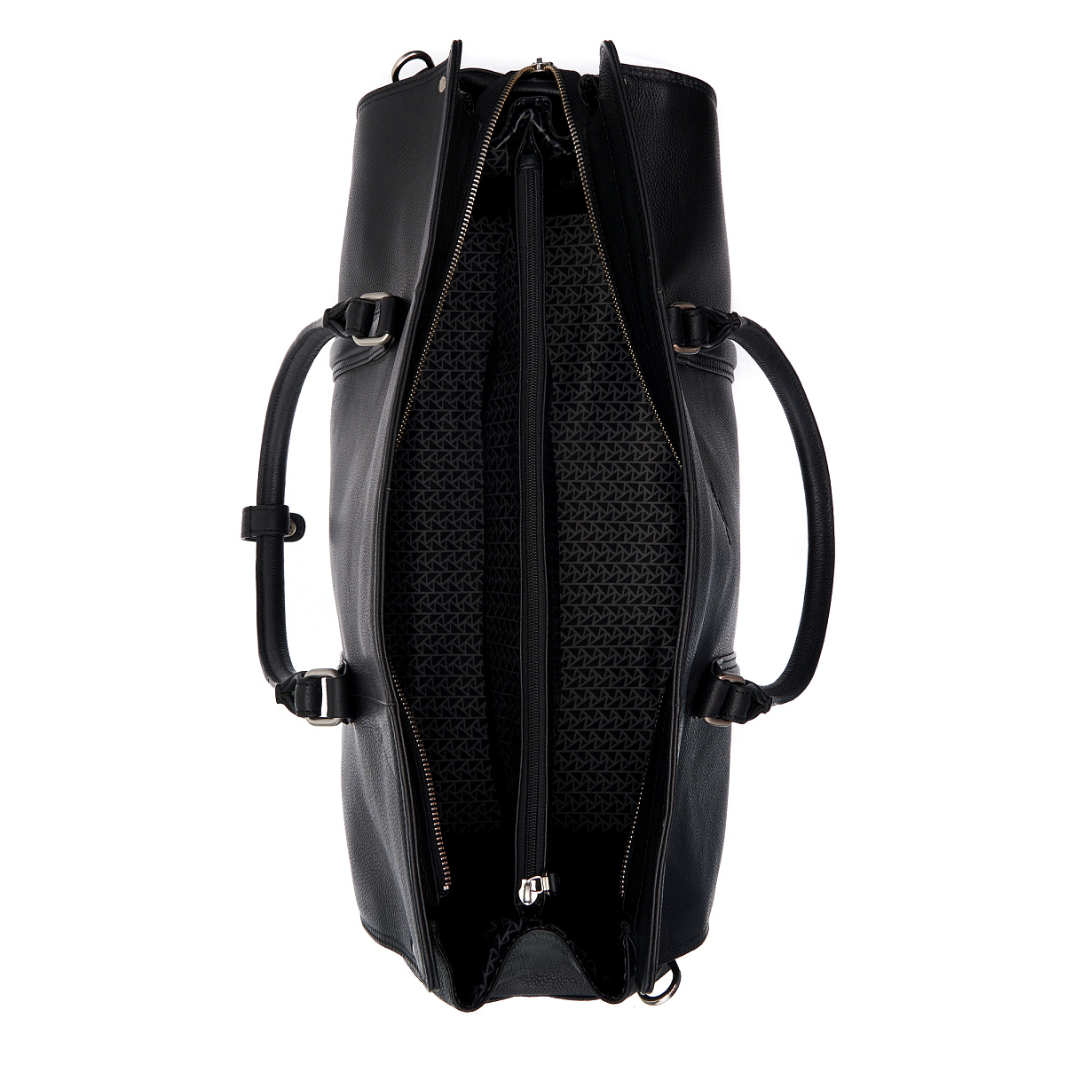 Сумка дорожная саквояж Dr.Koffer из натуральной кожи черный