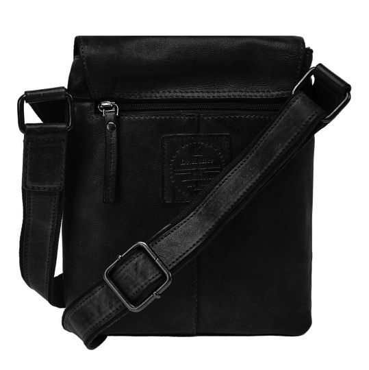 Сумка через плечо Dr.Koffer из натуральной кожи черная