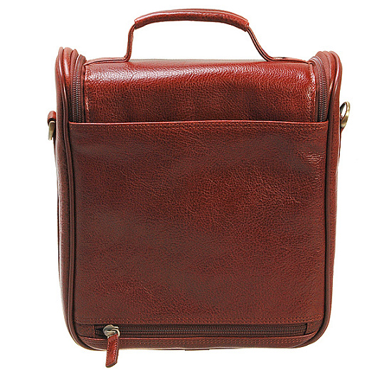 Бьюти-кейс несессер Dr. Koffer из натуральной кожи коричневый