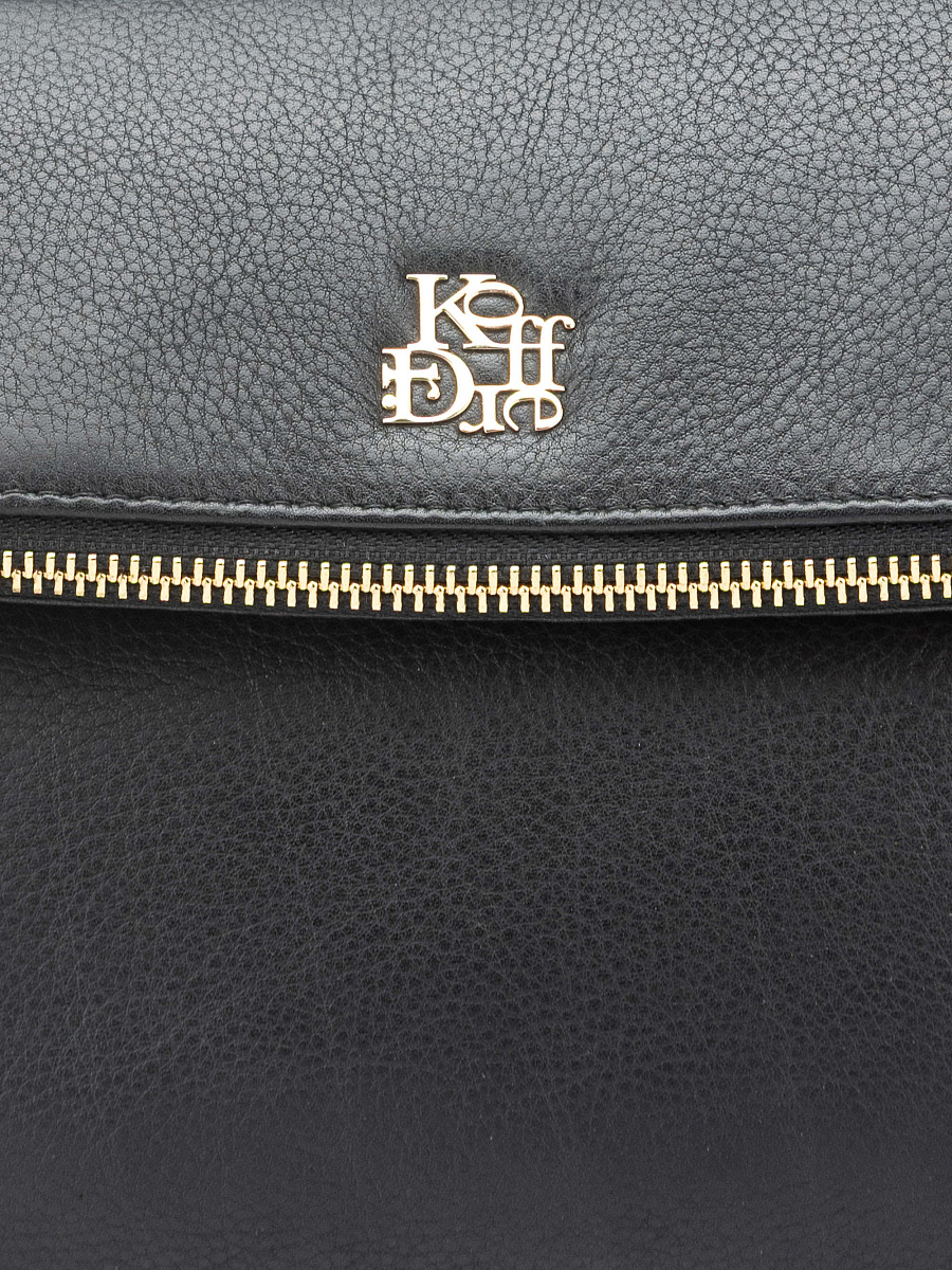 Женская сумка Dr. Koffer из натуральной кожи черная