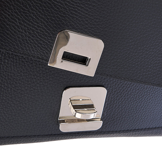 Женская сумка Dr. Koffer из натуральной кожи черная