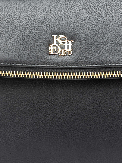 Женская сумка Dr. Koffer из натуральной кожи черная