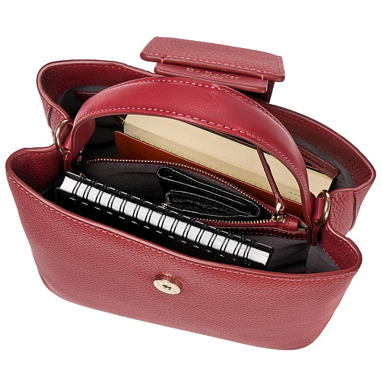 Сумка Dr.Koffer из натуральной кожи красная