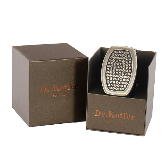 Ремень Dr. Koffer из натуральной кожи коричневый