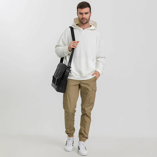 Сумка через плечо Dr.Koffer из нейлона и натуральной кожи