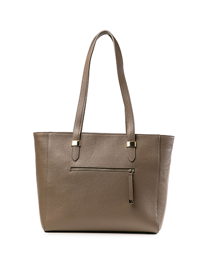 Женская сумка Dr.Koffer из натуральной кожи бежевая