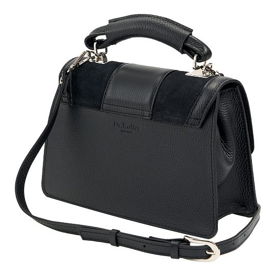 Женская сумка Dr. Koffer из натуральной кожи черная