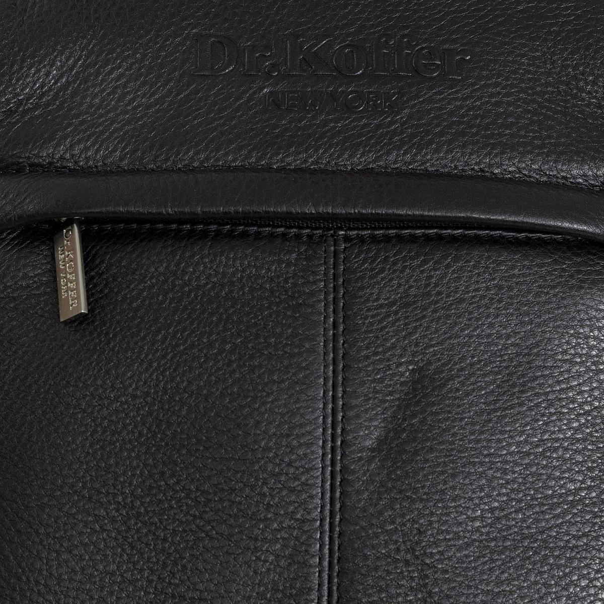 Сумка через плечо Dr.Koffer из натуральной кожи черная
