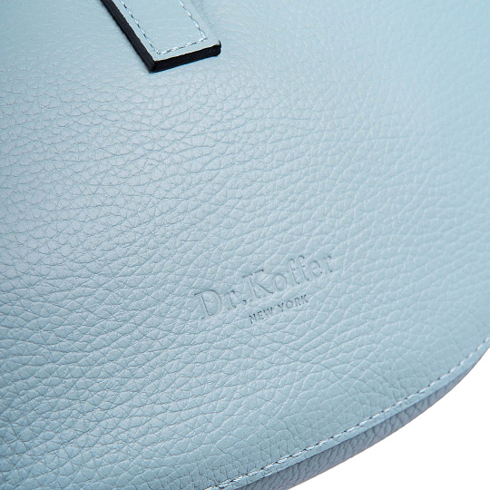 Женская сумка Dr. Koffer из натуральной кожи голубая