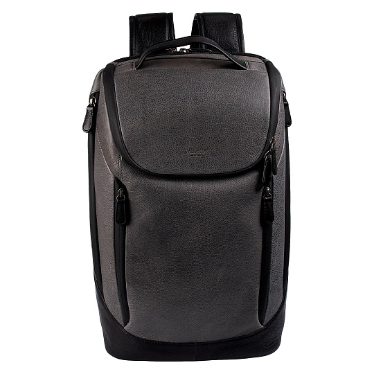 Рюкзак Dr.Koffer из натуральной кожи серый