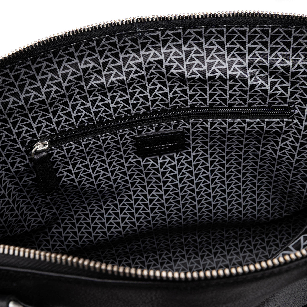 Деловая сумка Dr.Koffer из натуральной кожи черная