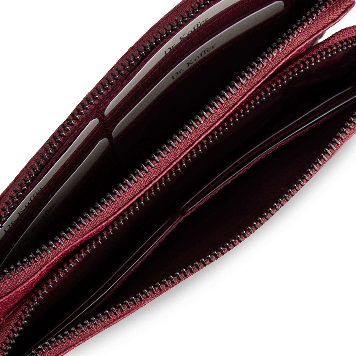 Портмоне Dr.Koffer из натуральной кожи красное