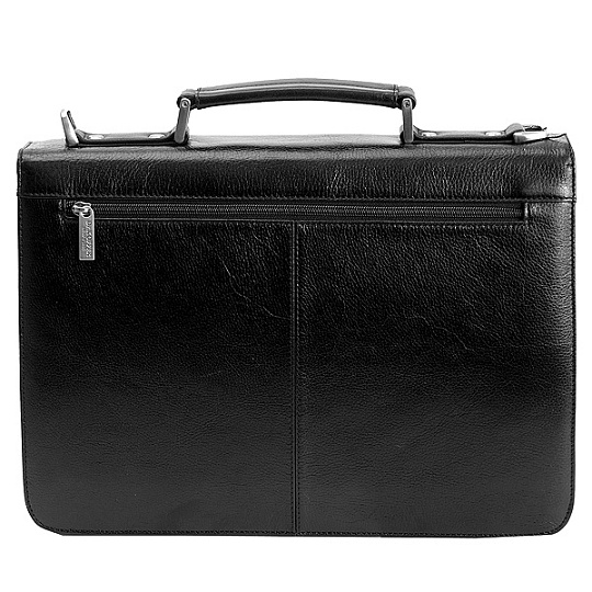 Портфель Dr.Koffer из натуральной кожи черный
