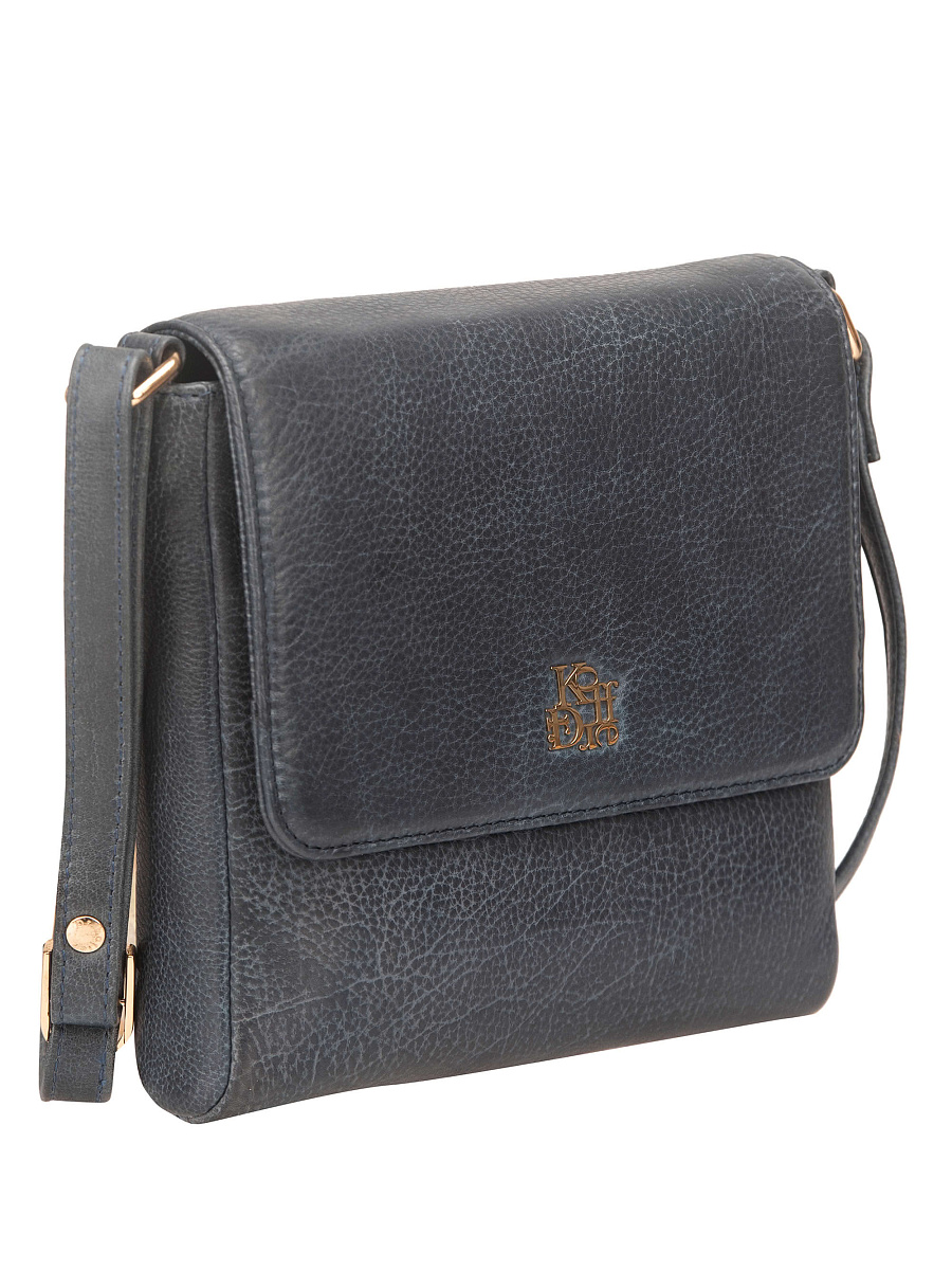 Женская сумка Dr. Koffer из натуральной кожи синяя