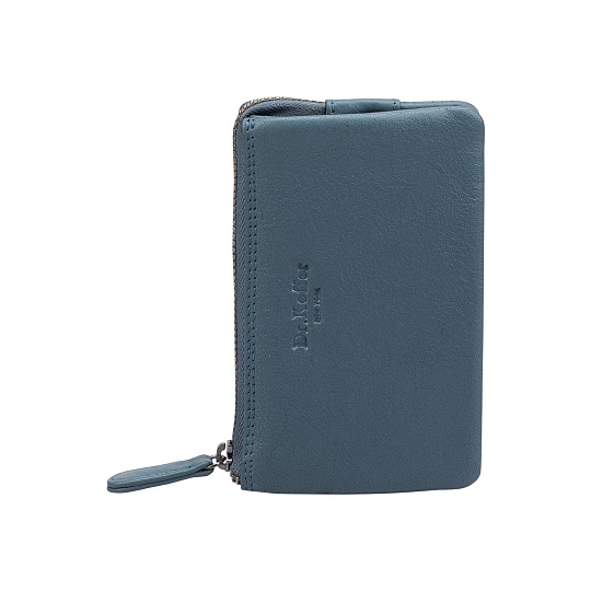 Ключница Dr.Koffer из натуральной кожи голубая