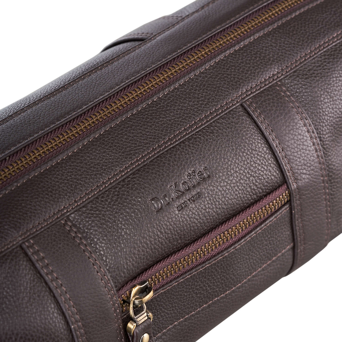 Несессер Dr.Koffer из натуральной кожи коричневый