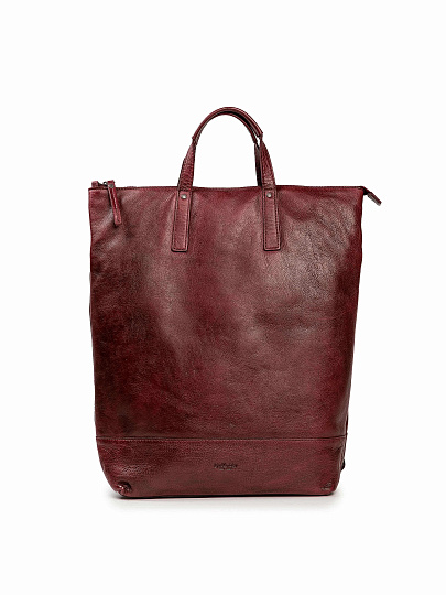 Рюкзак Dr.Koffer из натуральной кожи бордовый