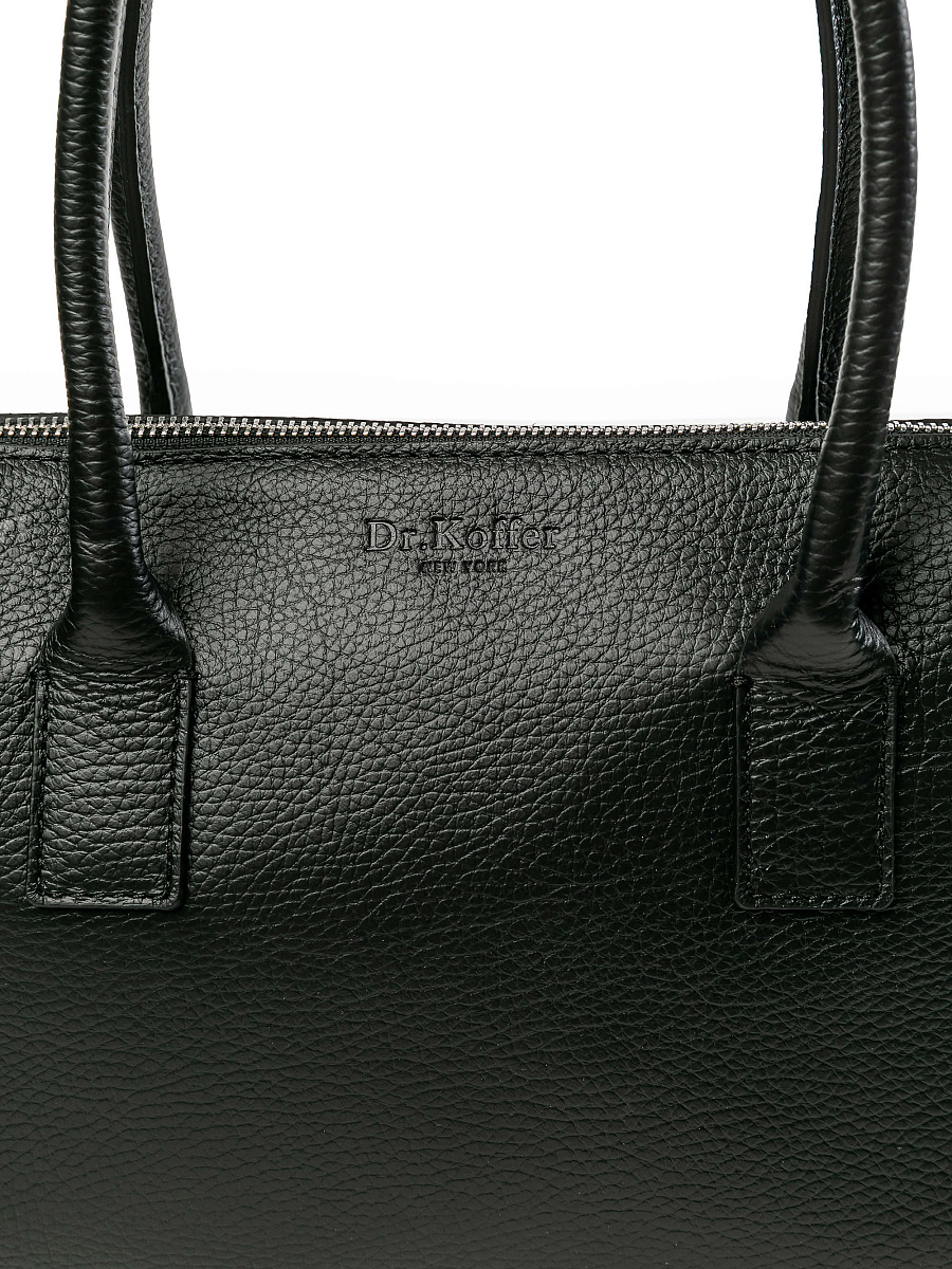 Женская сумка Dr.Koffer из натуральной кожи черная