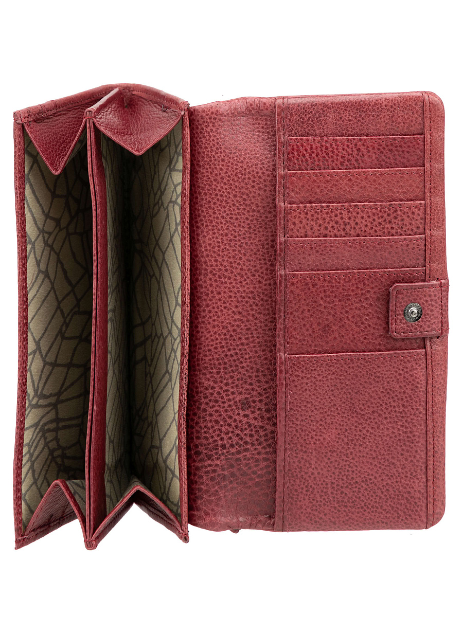 Кошелек Dr.Koffer из натуральной кожи бордовый