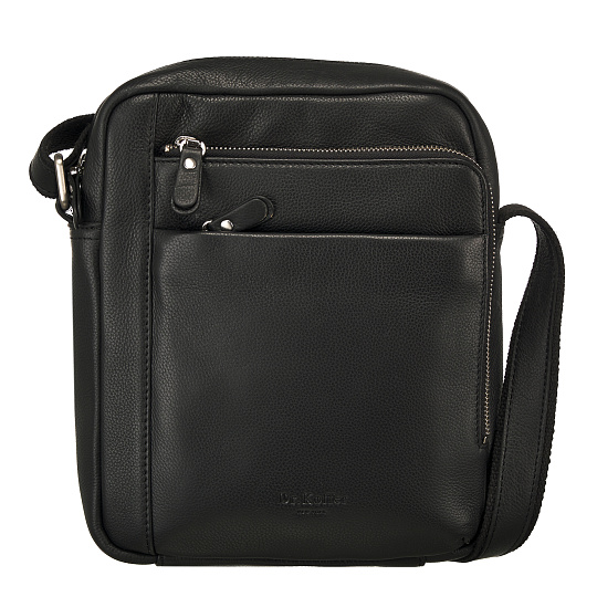 Сумка через плечо Dr.Koffer из натуральной кожи черная