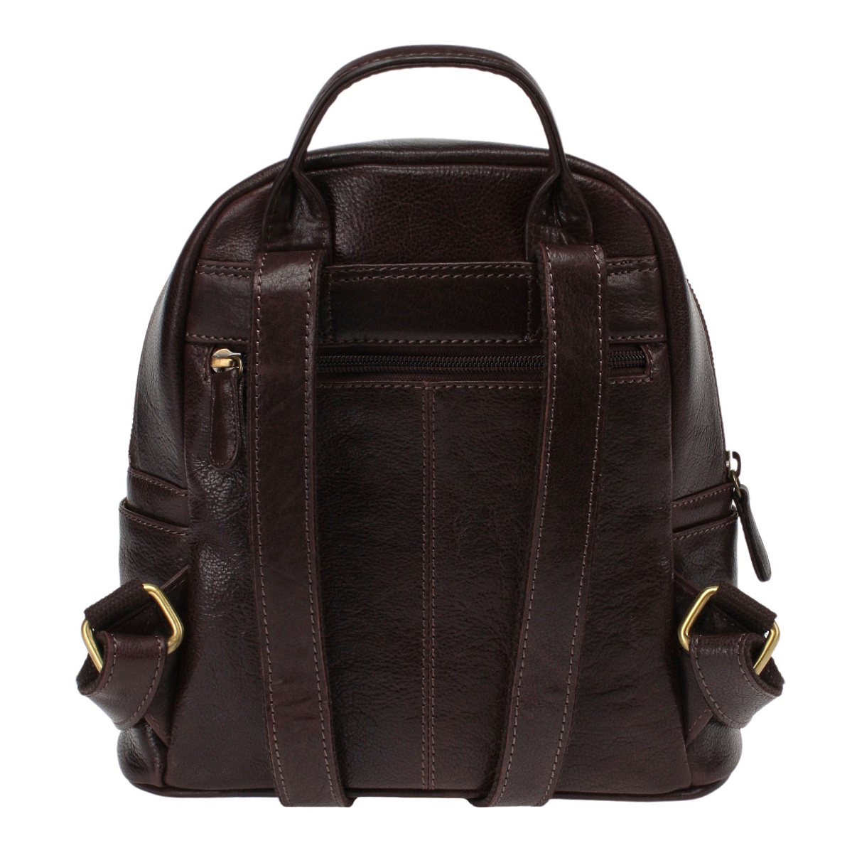 Рюкзак Dr.Koffer из натуральной кожи темно-коричневый