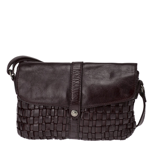 Сумка через плечо Dr.Koffer из натуральной кожи коричневая