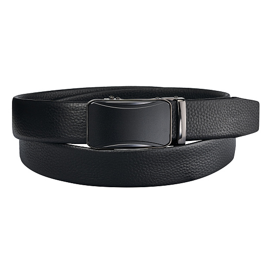 Ремень Dr. Koffer из натуральной кожи черный