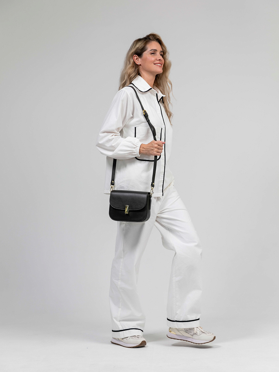 Женская сумка Dr.Koffer из натуральной кожи темно-коричневая