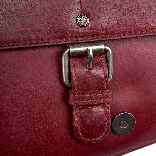 Женская сумка Dr. Koffer из натуральной кожи бордовая
