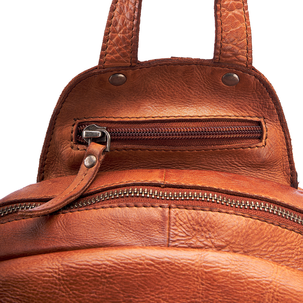 Рюкзак Dr.Koffer из натуральной кожи светло-коричневый