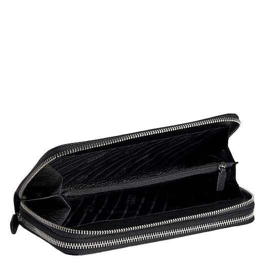 Портмоне Dr.Koffer из натуральной кожи черное