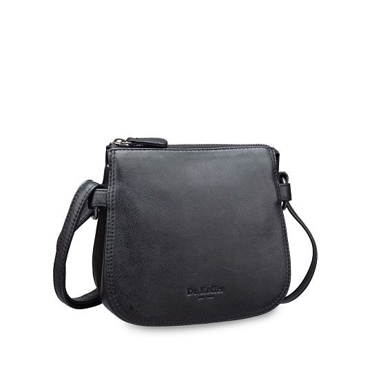 Женская сумка Dr.Koffer из натуральной кожи чёрная